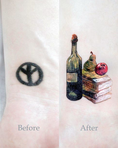 Astonishing Cover Up Tattoo For Girls