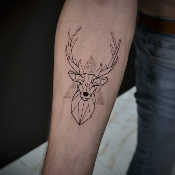 Astonishing Deer Tattoo For Girls