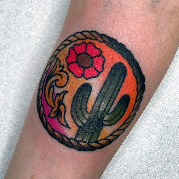 Astonishing Desert Tattoo For Girls Forearm