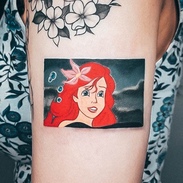 Astonishing Disney Princess Tattoo For Girls