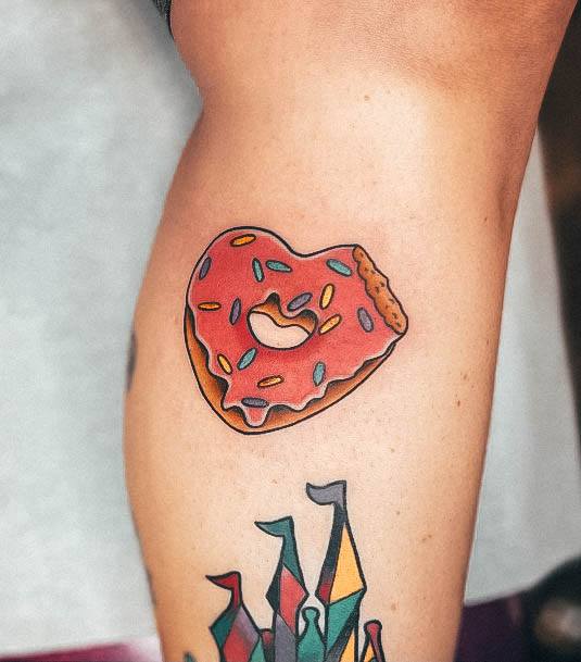 Astonishing Donut Tattoo For Girls