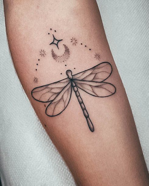 Astonishing Dragonfly Tattoo For Girls Forearm