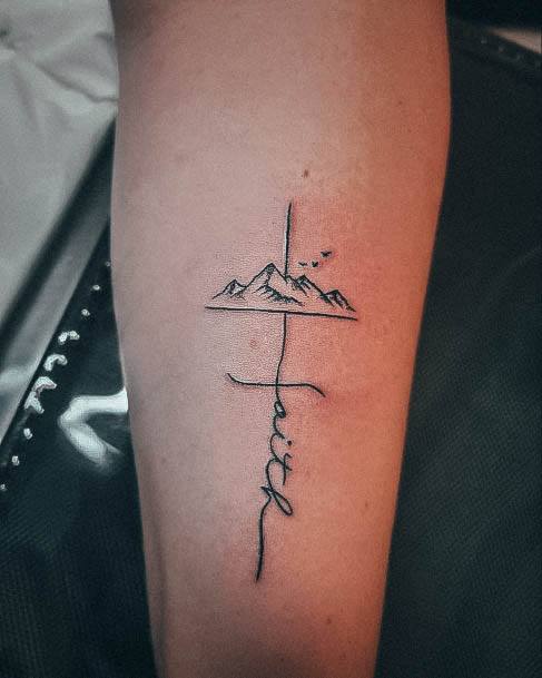 Astonishing Faith Tattoo For Girls