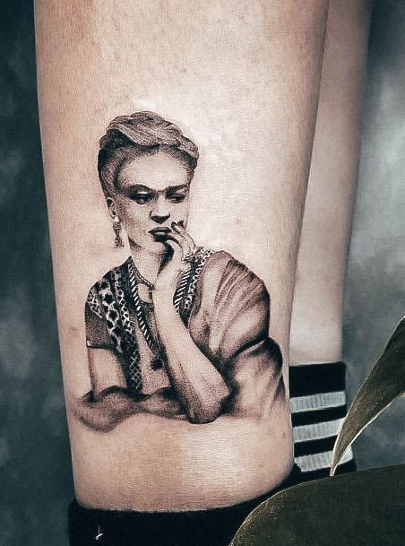 Astonishing Frida Tattoo For Girls