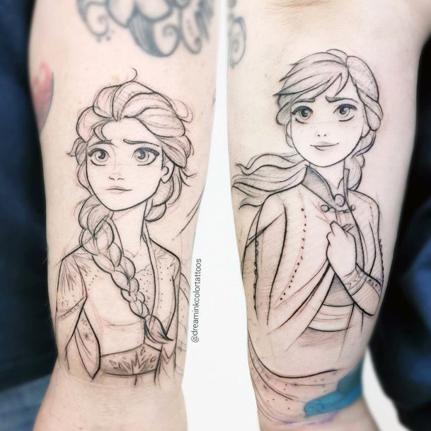 Astonishing Frozen Tattoo For Girls