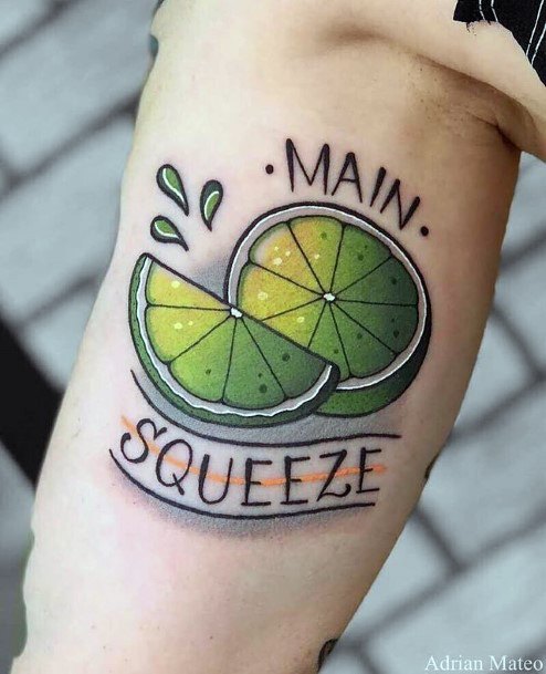 Astonishing Fruit Tattoo For Girls