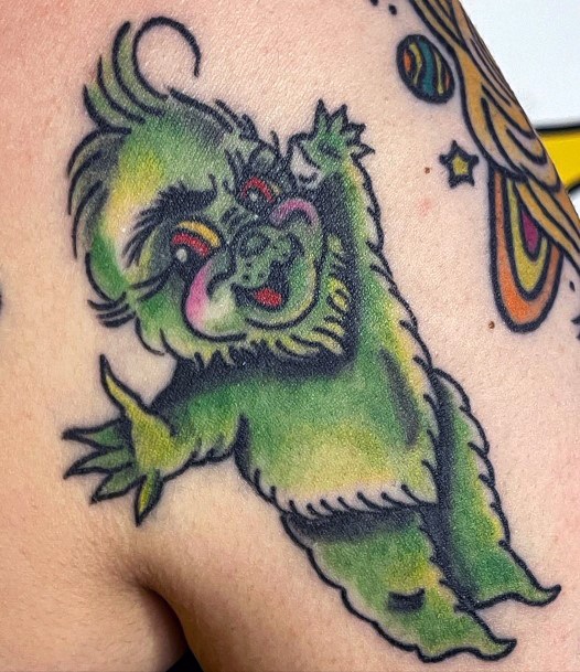 Astonishing Grinch Tattoo For Girls