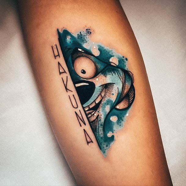 Astonishing Hakuna Matata Tattoo For Girls