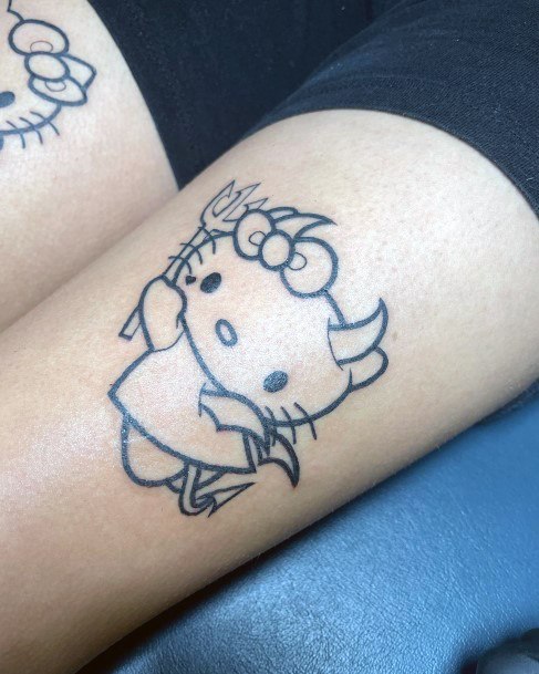 Astonishing Hello Kitty Tattoo For Girls