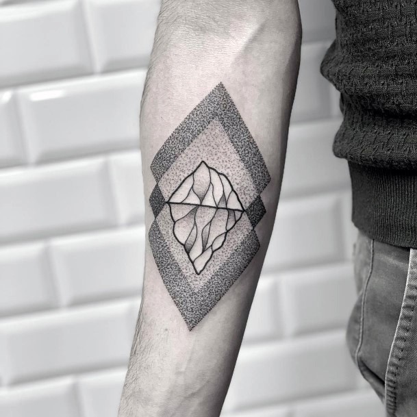 Astonishing Iceberg Tattoo For Girls