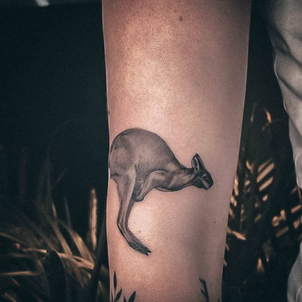 Astonishing Kangaroo Tattoo For Girls