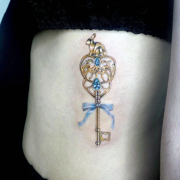 Astonishing Key Tattoo For Girls