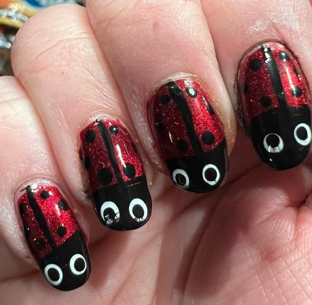 Astonishing Ladybug Nail For Girls