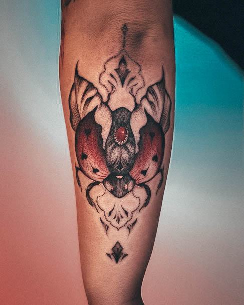 Astonishing Ladybug Tattoo For Girls