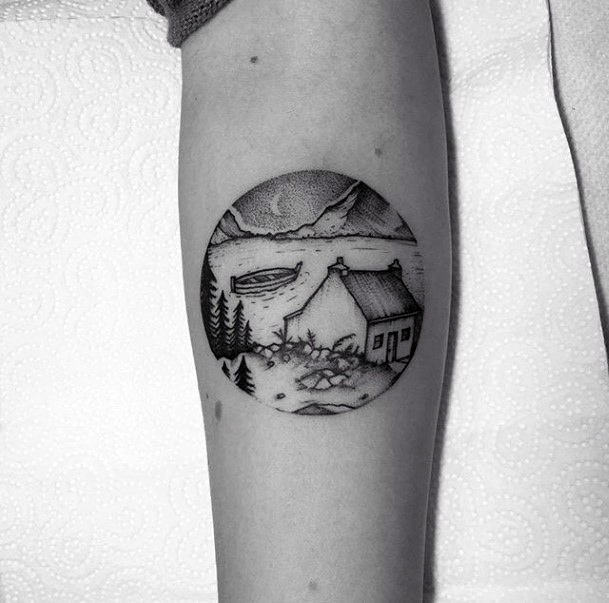 Astonishing Lake Tattoo For Girls