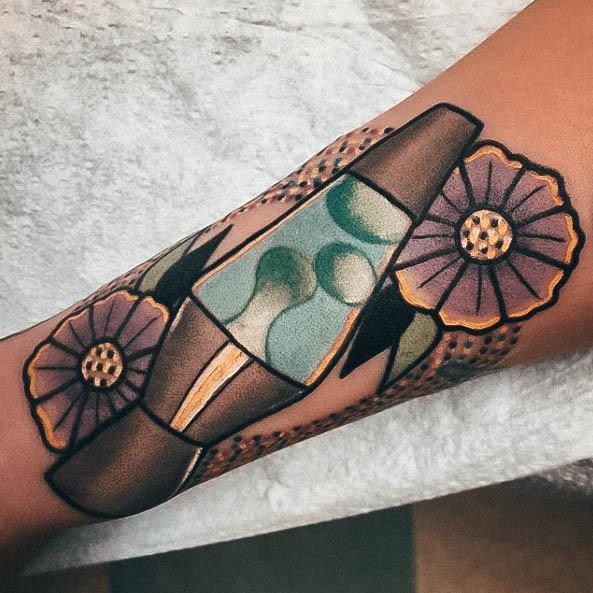 Astonishing Lava Lamp Tattoo For Girls