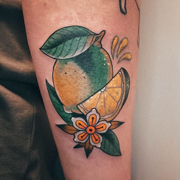 Astonishing Lime Tattoo For Girls