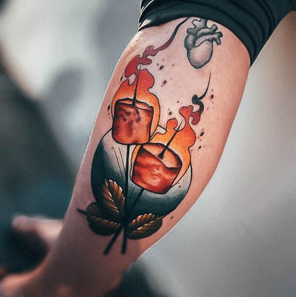 Astonishing Marshmallow Tattoo For Girls