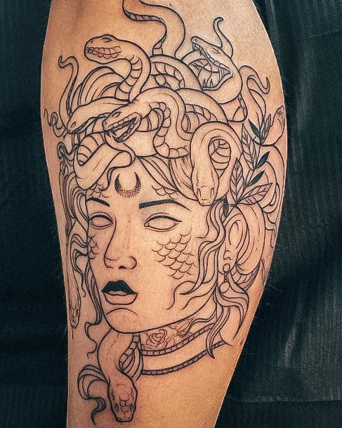 Astonishing Medusa Tattoo For Girls Ar,