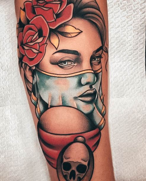 Astonishing Neo Traditional Tattoo For Girls