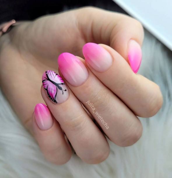 Astonishing Ombre Nail For Girls