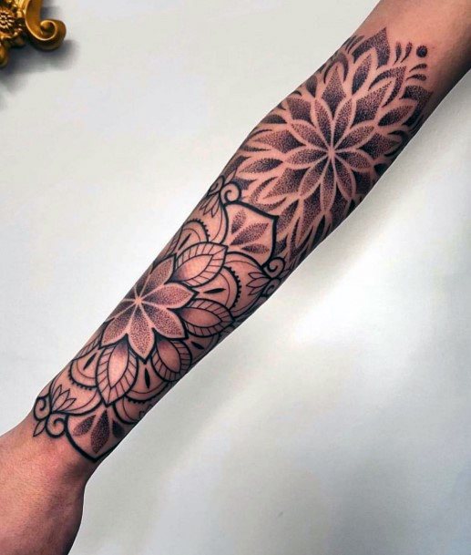 Astonishing Ornamental Tattoo For Girls Forearm Sleeve