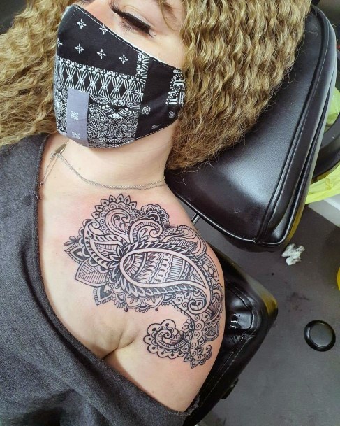 Astonishing Paisley Tattoo For Girls