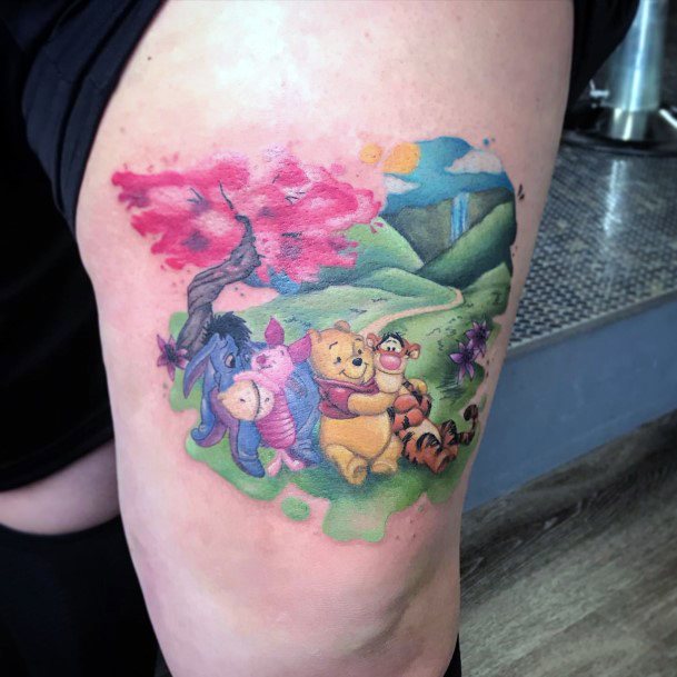 Astonishing Piglet Tattoo For Girls