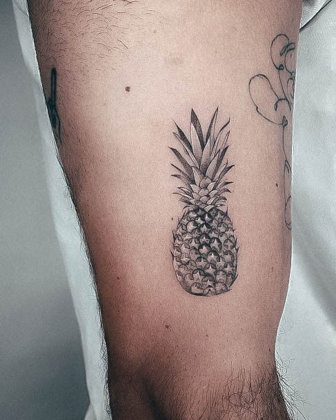 Astonishing Pineapple Tattoo For Girls