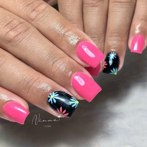 Astonishing Pink Dress Nail For Girls