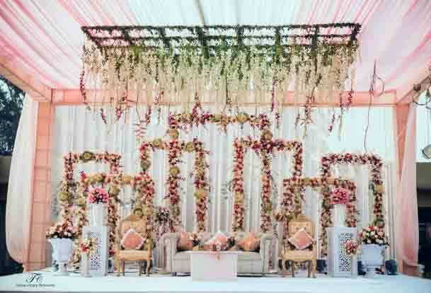 Astonishing Pink Girly Wedding Backdrop Floral Arch Inspiration Ideas