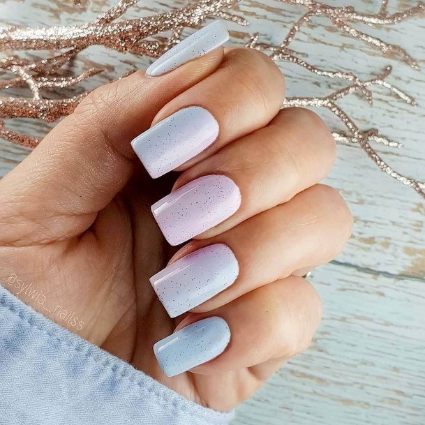 Astonishing Pink Ombre Nail For Girls