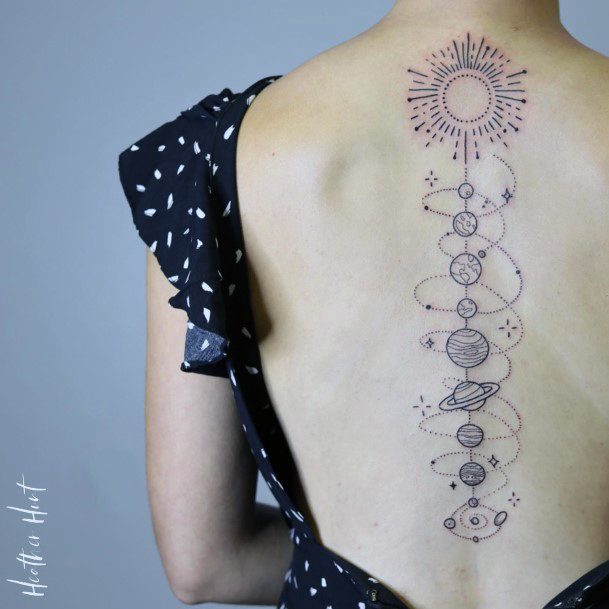 Astonishing Pluto Tattoo For Girls