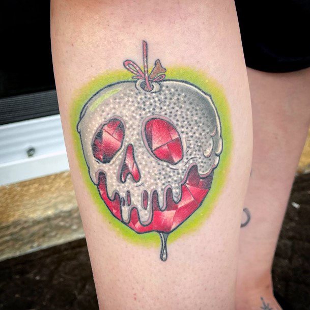 Astonishing Poison Apple Tattoo For Girls