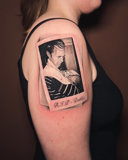 Astonishing Polaroid Tattoo For Girls