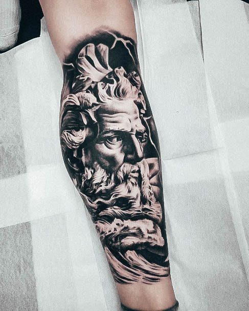 Astonishing Poseidon Tattoo For Girls