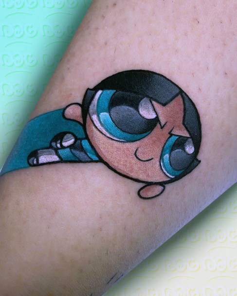 Astonishing Powerpuff Girls Tattoo For Girls