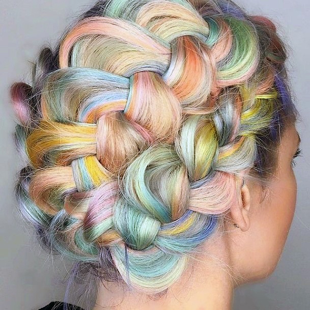 Astonishing Rainbow Hairstyles For Girls