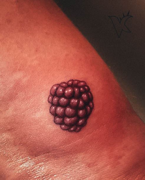 Astonishing Raspberry Tattoo For Girls