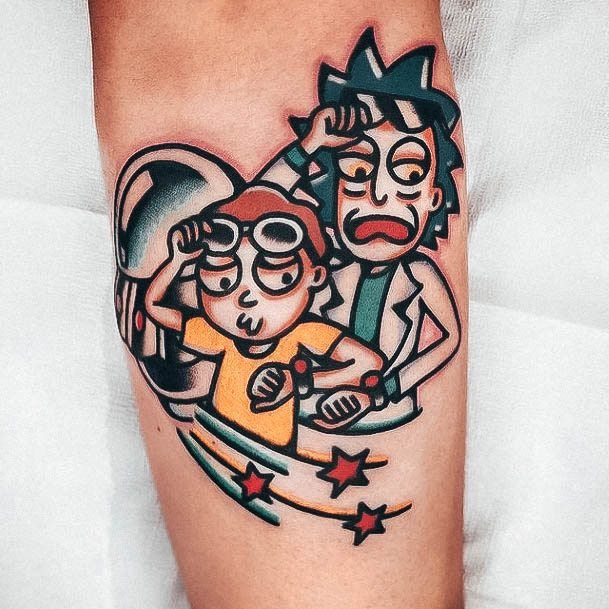 Astonishing Rick And Morty Tattoo For Girls