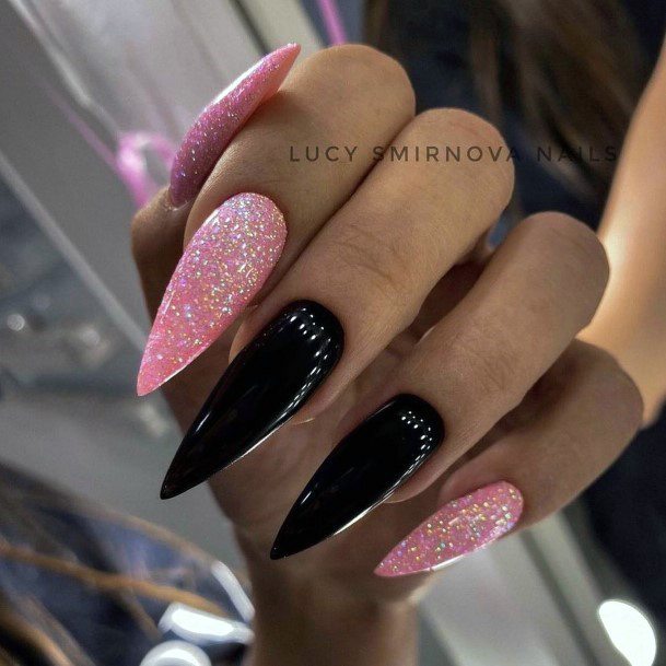 Astonishing Rose Pink Nail For Girls