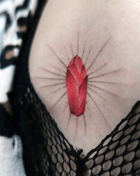 Astonishing Ruby Tattoo For Girls