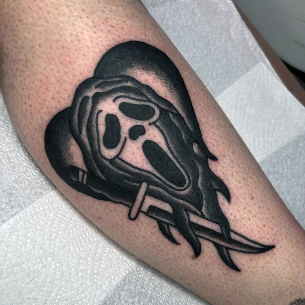 Astonishing Scream Tattoo For Girls