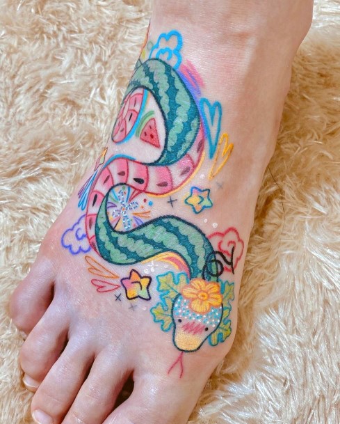 Astonishing Scribble Tattoo For Girls