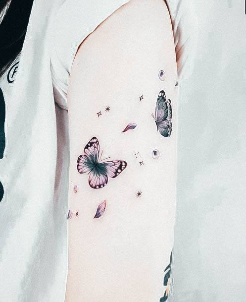 Astonishing Small Butterfly Tattoo For Girls