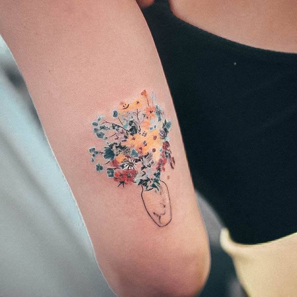 Astonishing Small Flower Tattoo For Girls