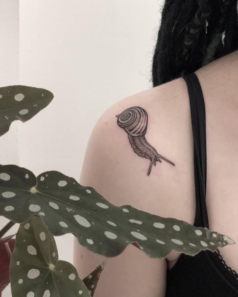 Astonishing Snail Tattoo For Girls