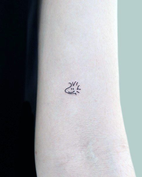 Astonishing Snoopy Tattoo For Girls