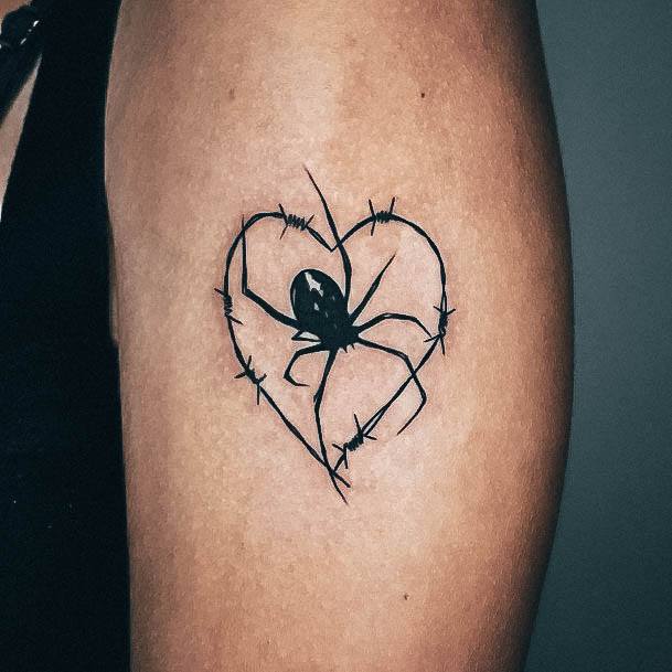 Astonishing Spider Tattoo For Girls