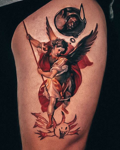 Astonishing St Michael Tattoo For Girls